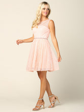 Eva USA 3425 Short Lace Bridesmaids Dress